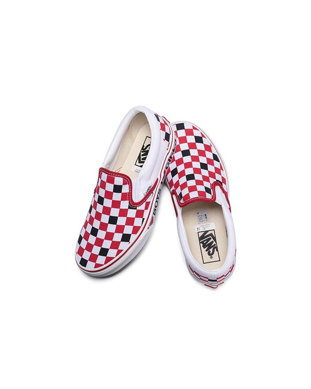 Vans White Slip-On I Heart for men