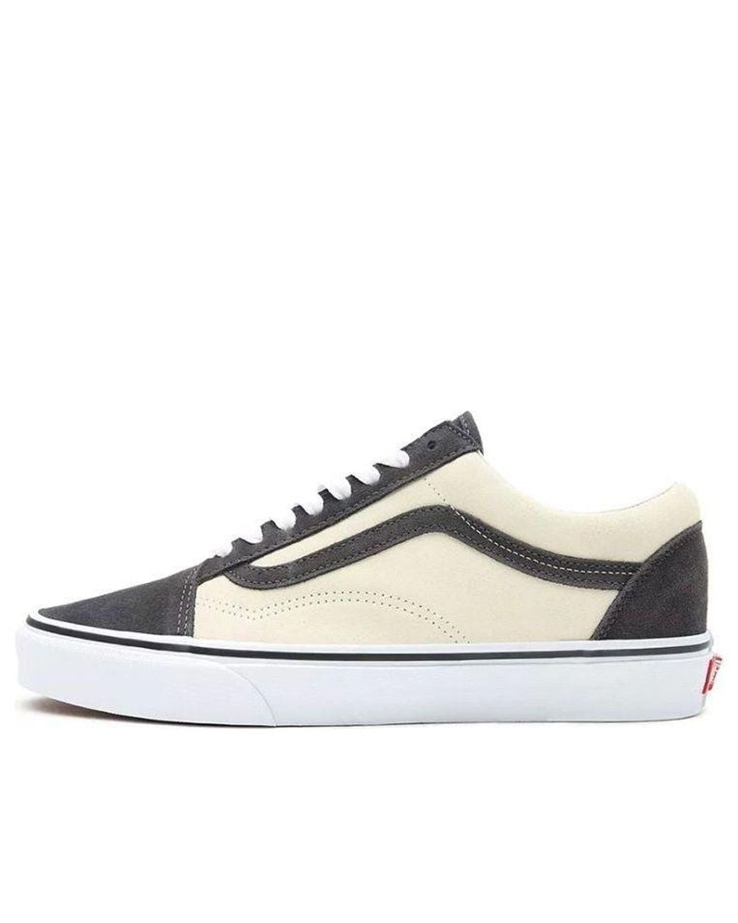 Vans White 2Tone Suede Old Skool for men