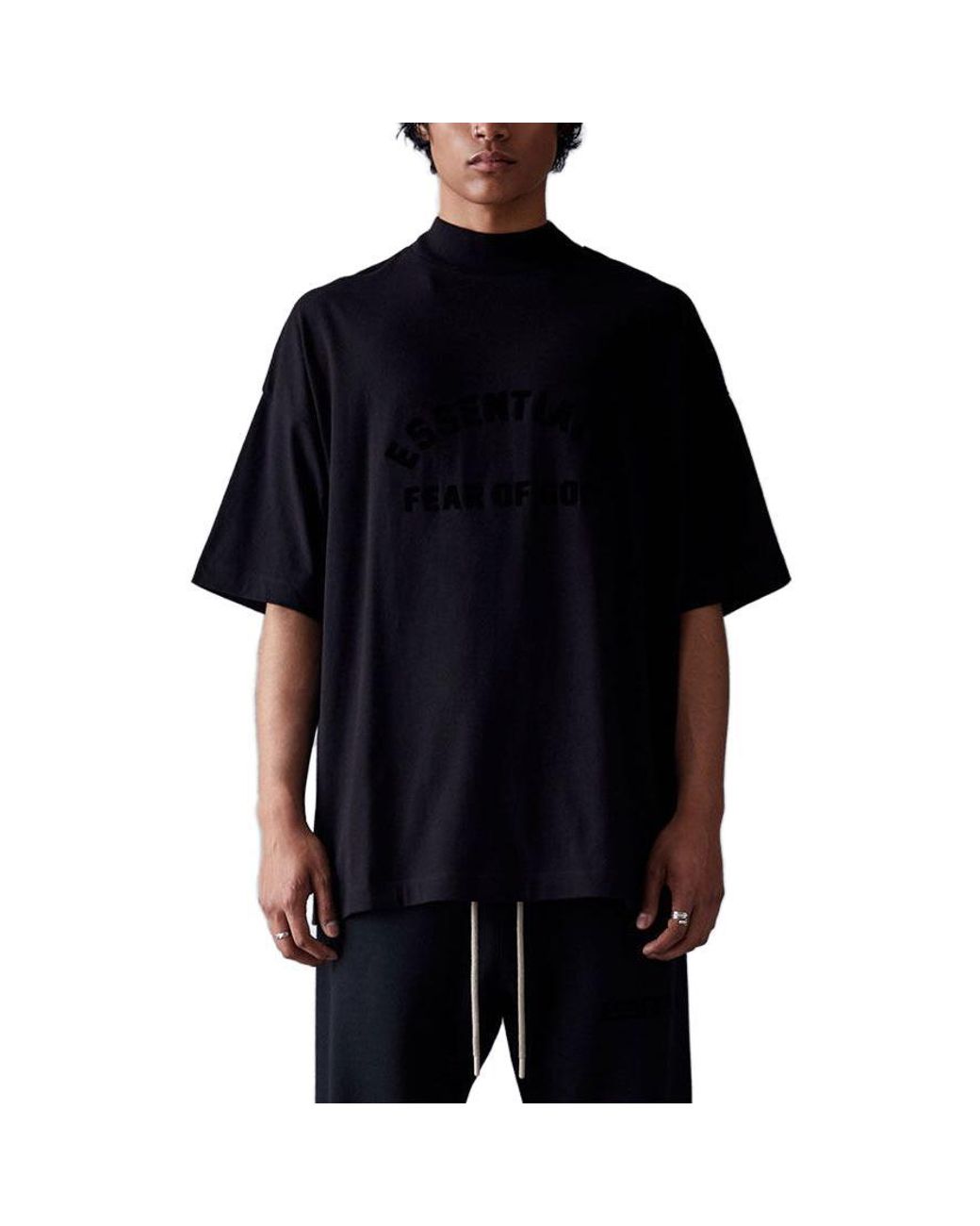 Fear Of God Black Logo T-shirt for men