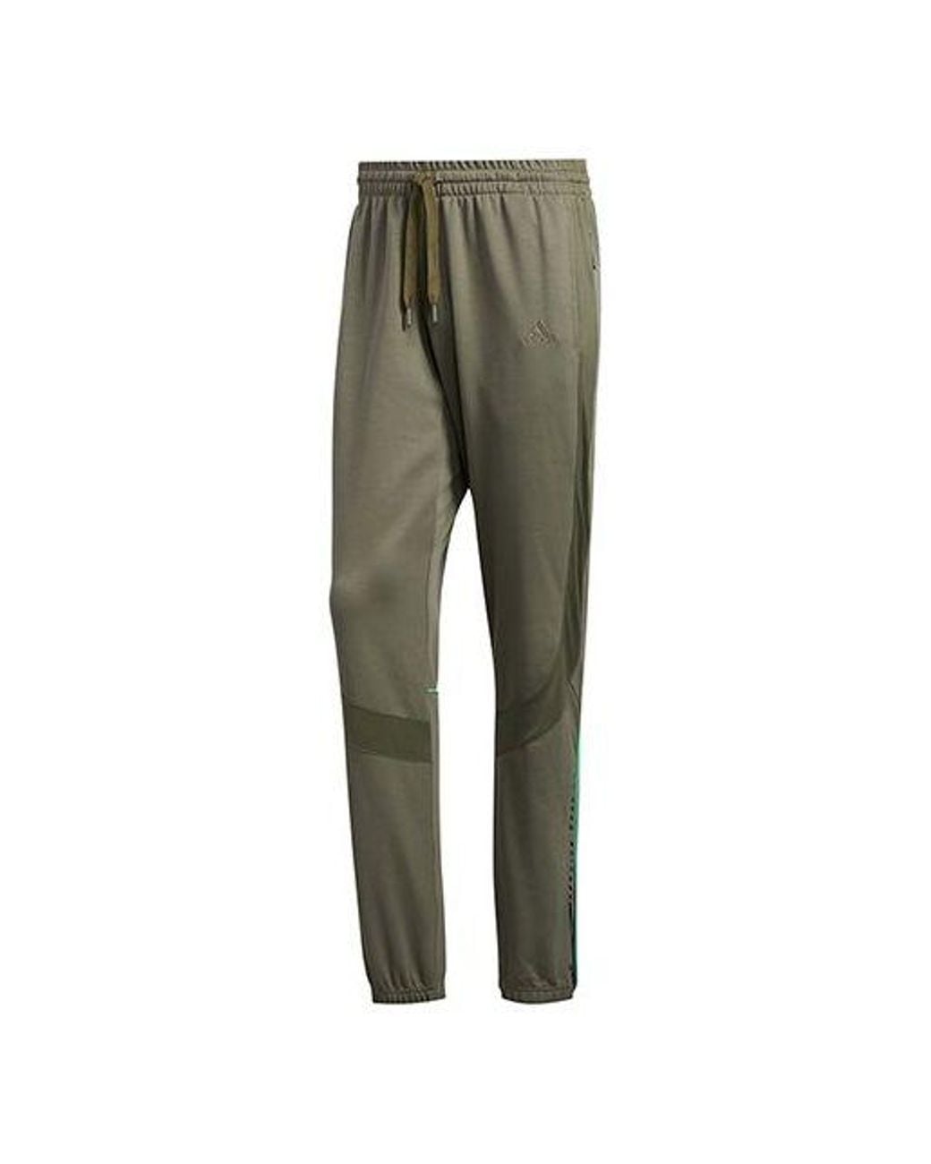 Adidas Green Rose Cu Pnt Basketball Sports Long Pants for men
