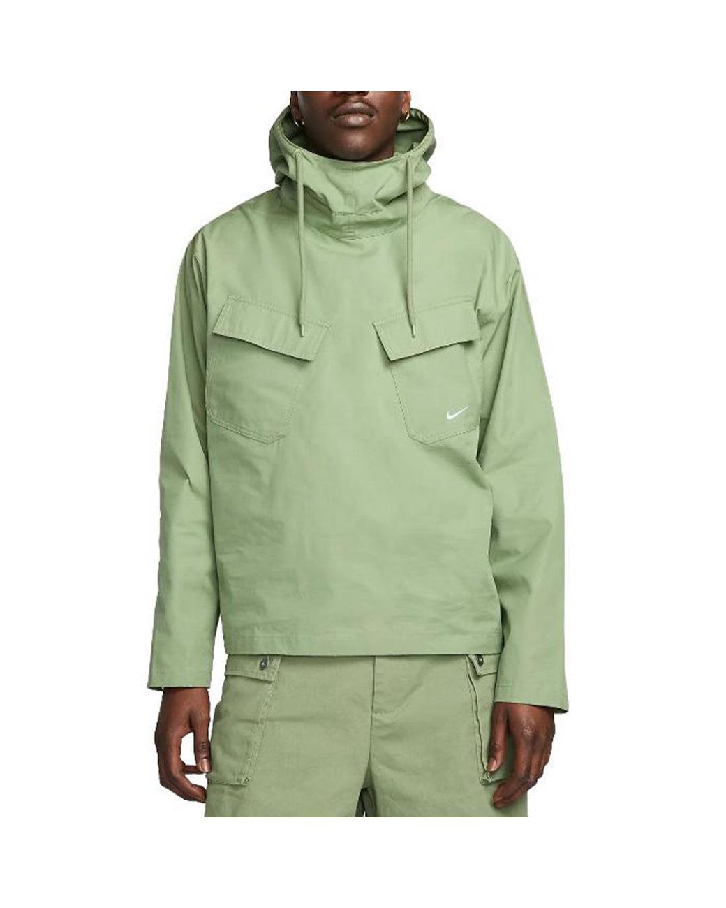 Nike Green Life Woven Pullover Field Jacket 'Oil' for men