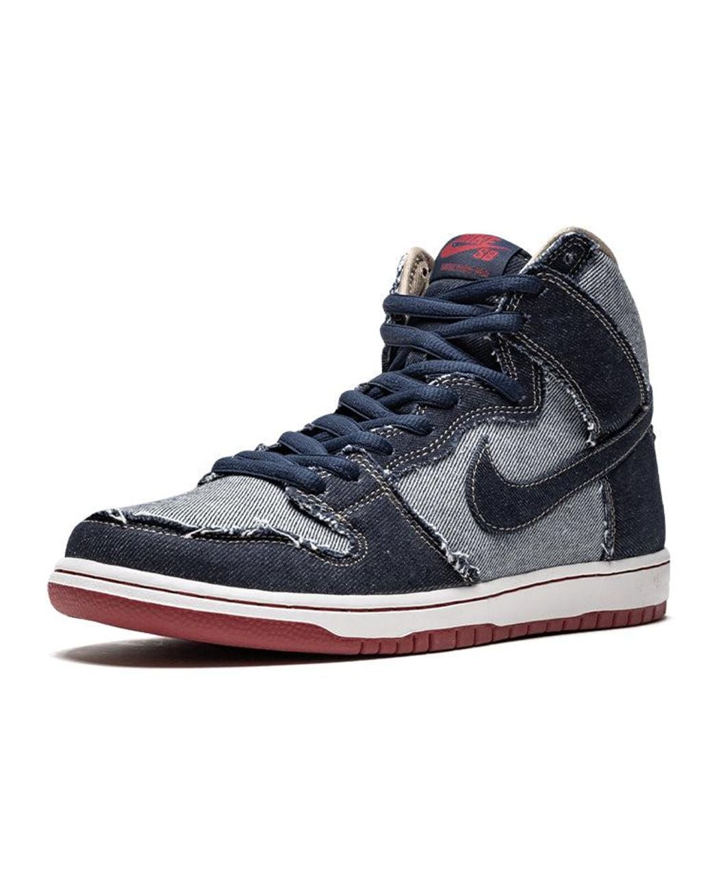 Nike Blue Sb Dunk High Qs "Reese Forbes Denim" Sneakers for men