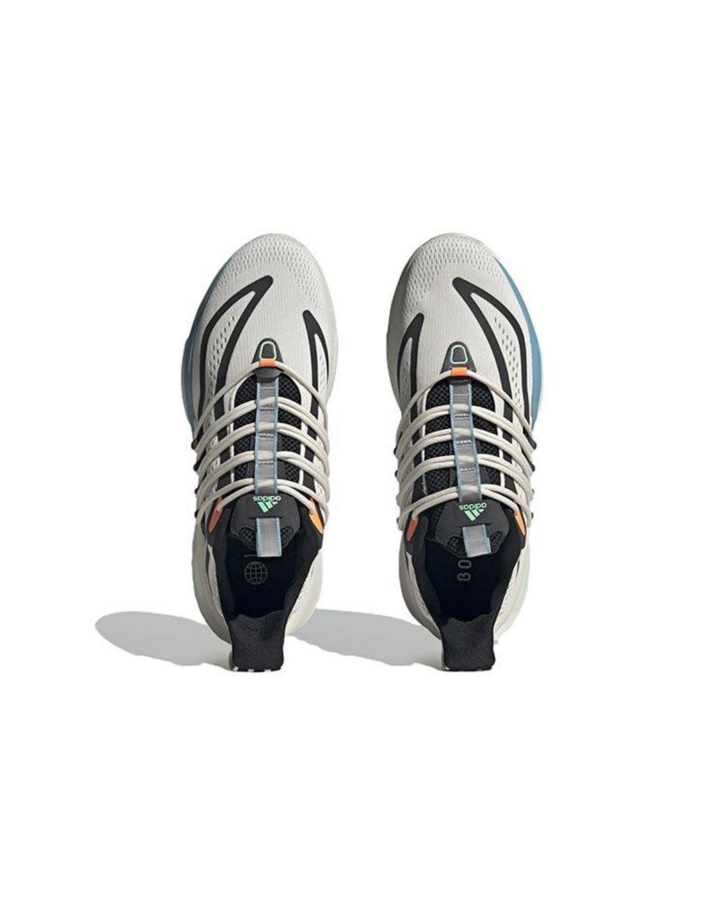 Adidas Blue Alphaboost V1 Shoes 'Chalk Pulse Mint' for men