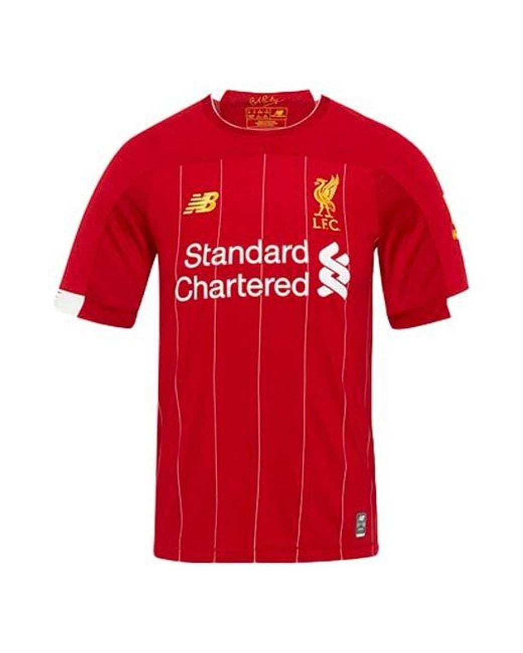 New Balance Red Liverpool Home Soccer Jersey Fan Edition Asia Sizing for men
