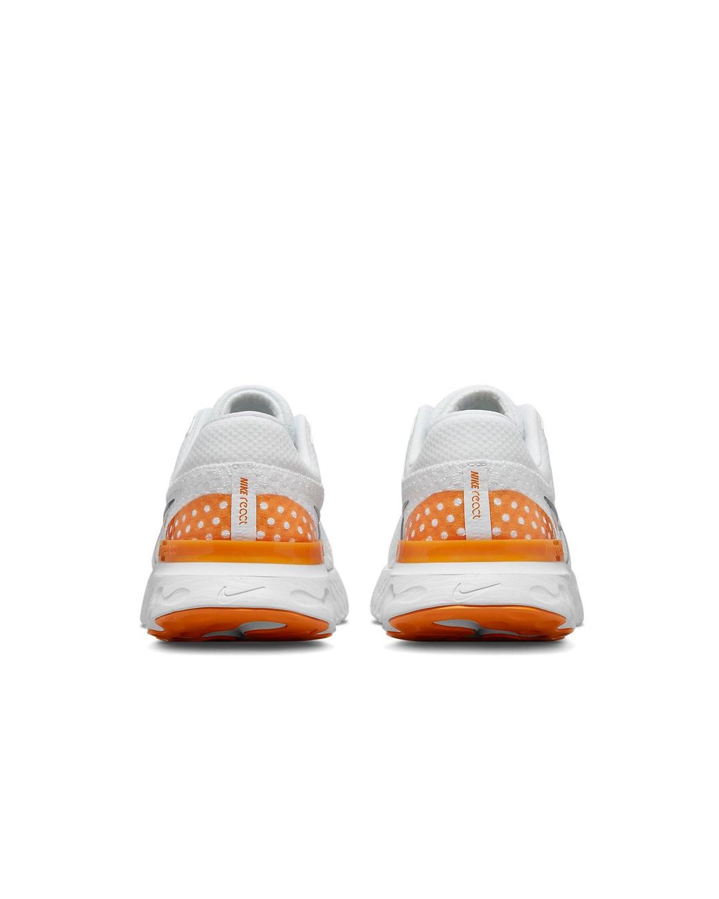 Nike White React Infinity Run Flyknit 3 Road Running Shoes for men