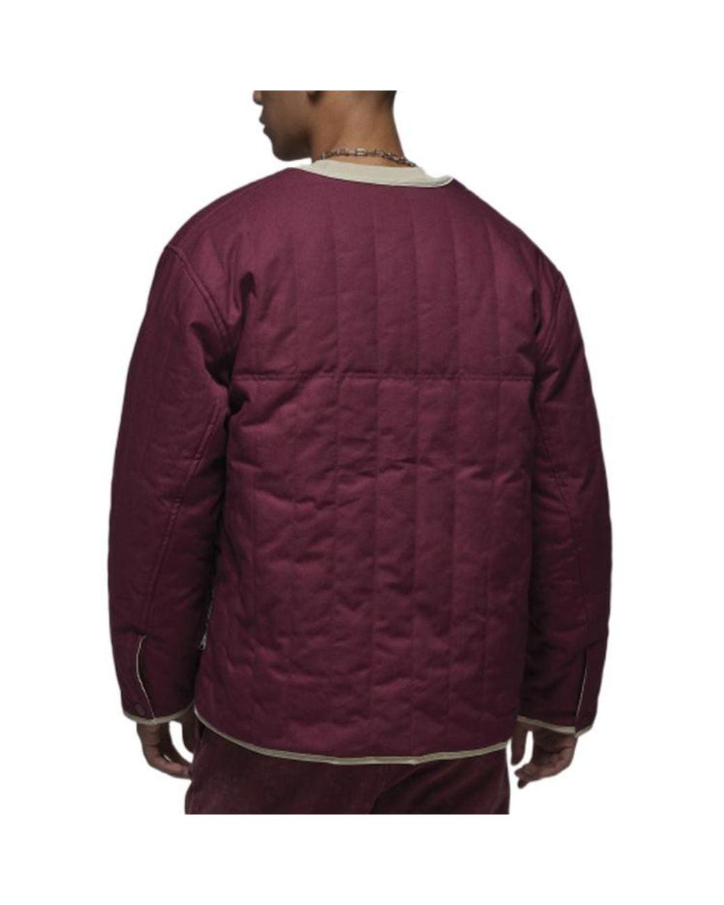 Nike White Flight Heritage Liner Reversible Jacket Burgundy' for men