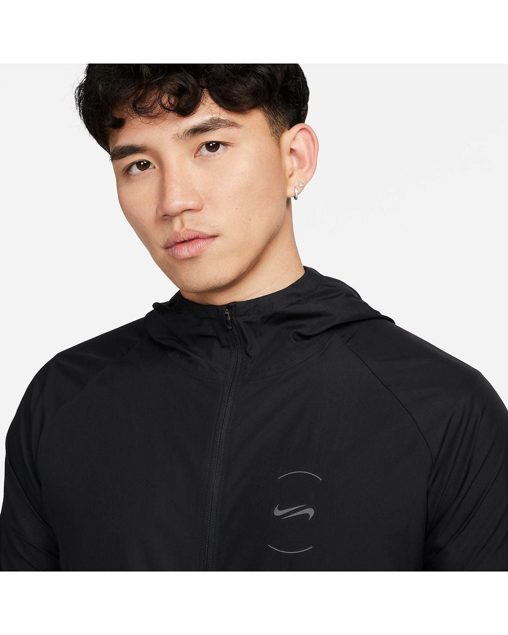 Nike Black Repel Miler Running Jacket for men