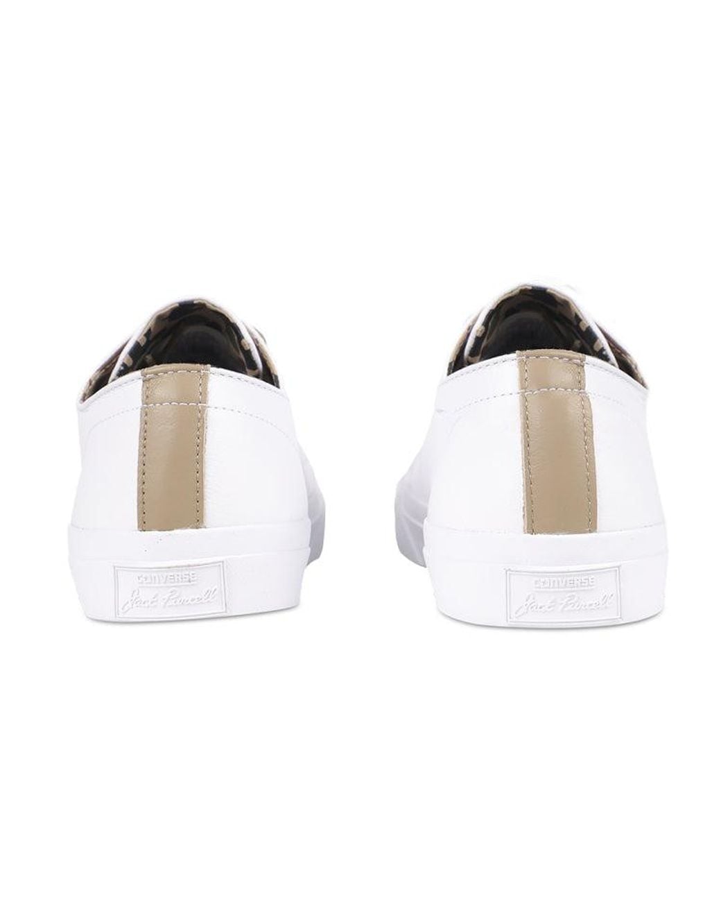 Converse White Jack Purcell Wear-Resistant Non-Slip Low Tops Casual Skateboarding Shoes for men