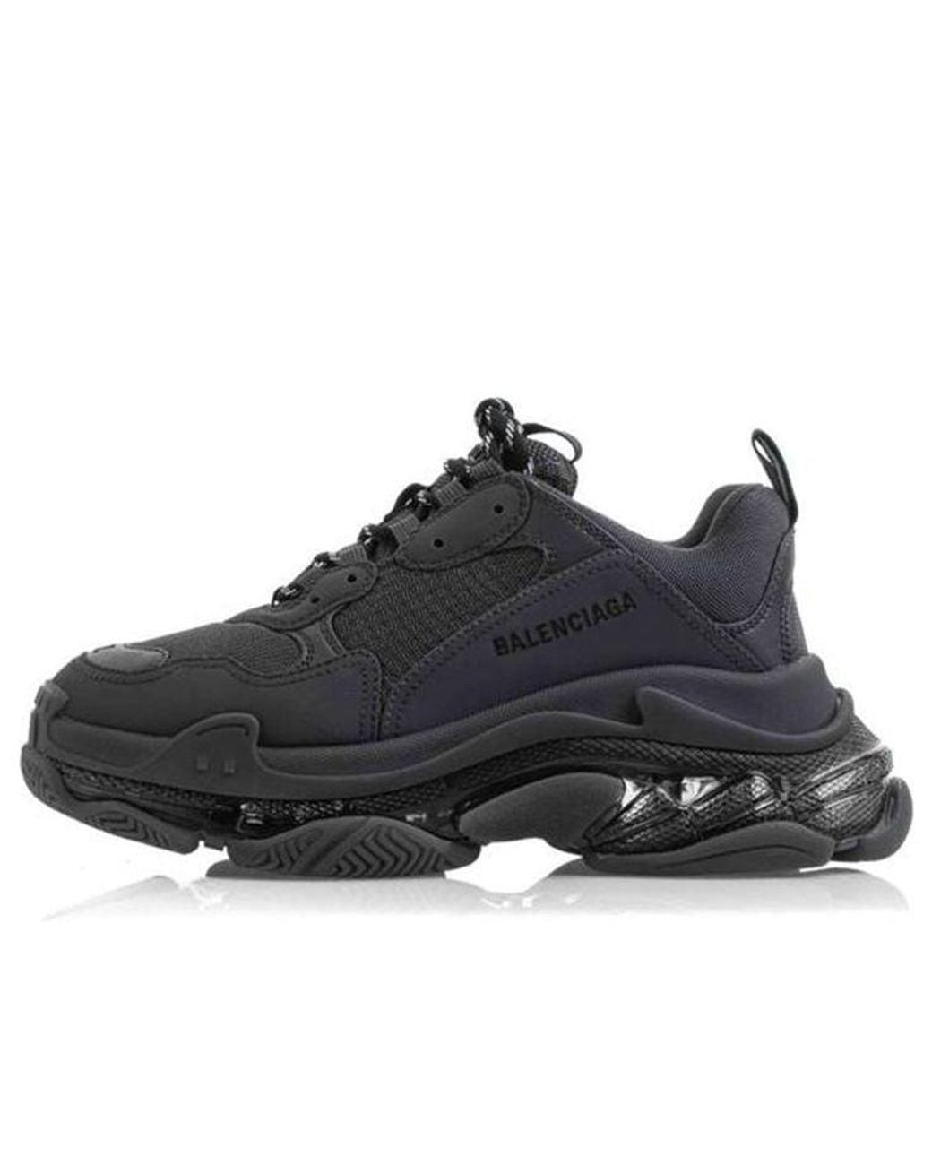 Balenciaga Black (Wmns) Triple S Sneaker 'Clear Sole Deep'