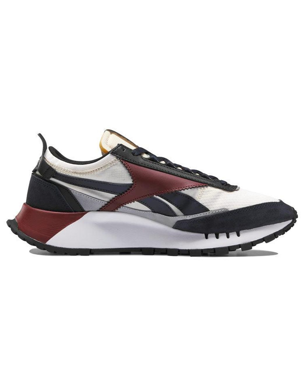 Reebok White Romantic Crown X Classic Legacy Core Collegiate Burgundy' for men