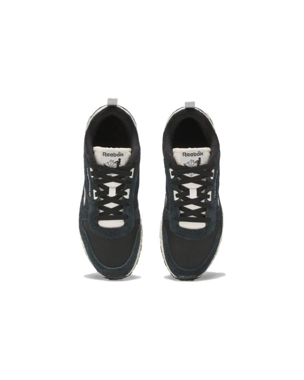 Reebok Black Classic Leather Hexalite Shoes 'Core' for men