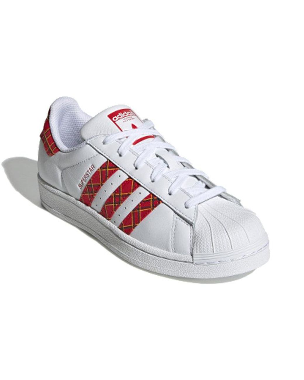 Adidas White (Wmns) Superstar 'Plaid'