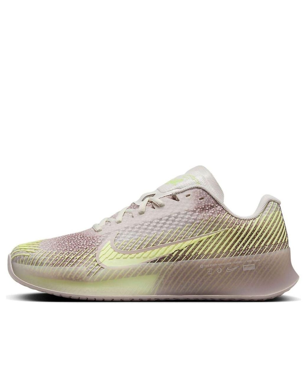 Nike White (Wmns) Court Air Zoom Vapor 11 Premium Hard Court Tennis Shoes