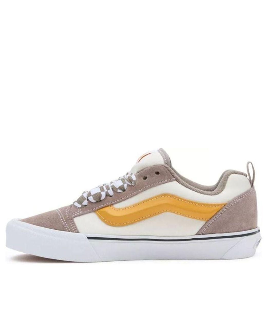 Vans White Knu Skool 'Mega Check Marshmallow'