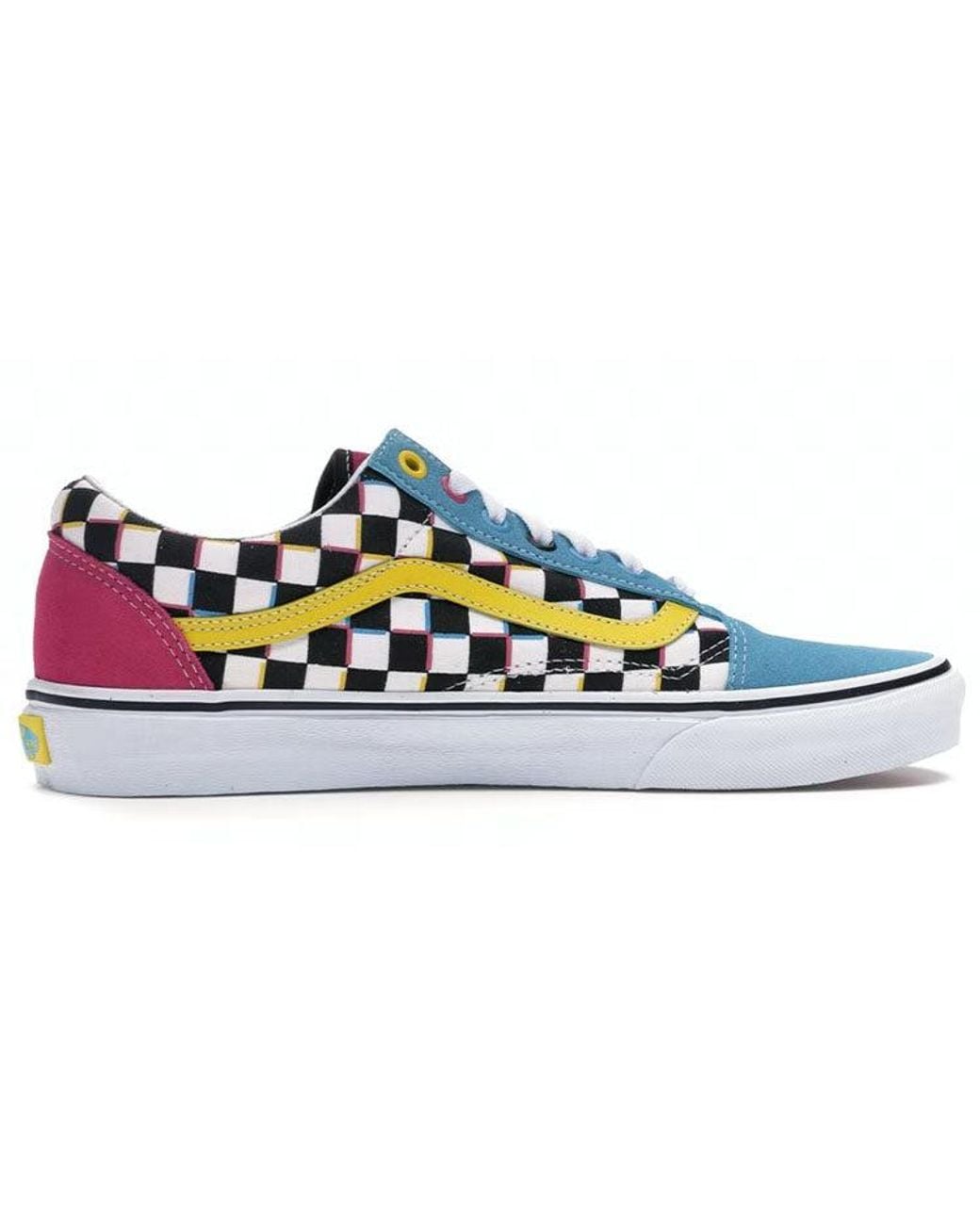 Vans Blue Old Skool 'Crazy Checks' for men
