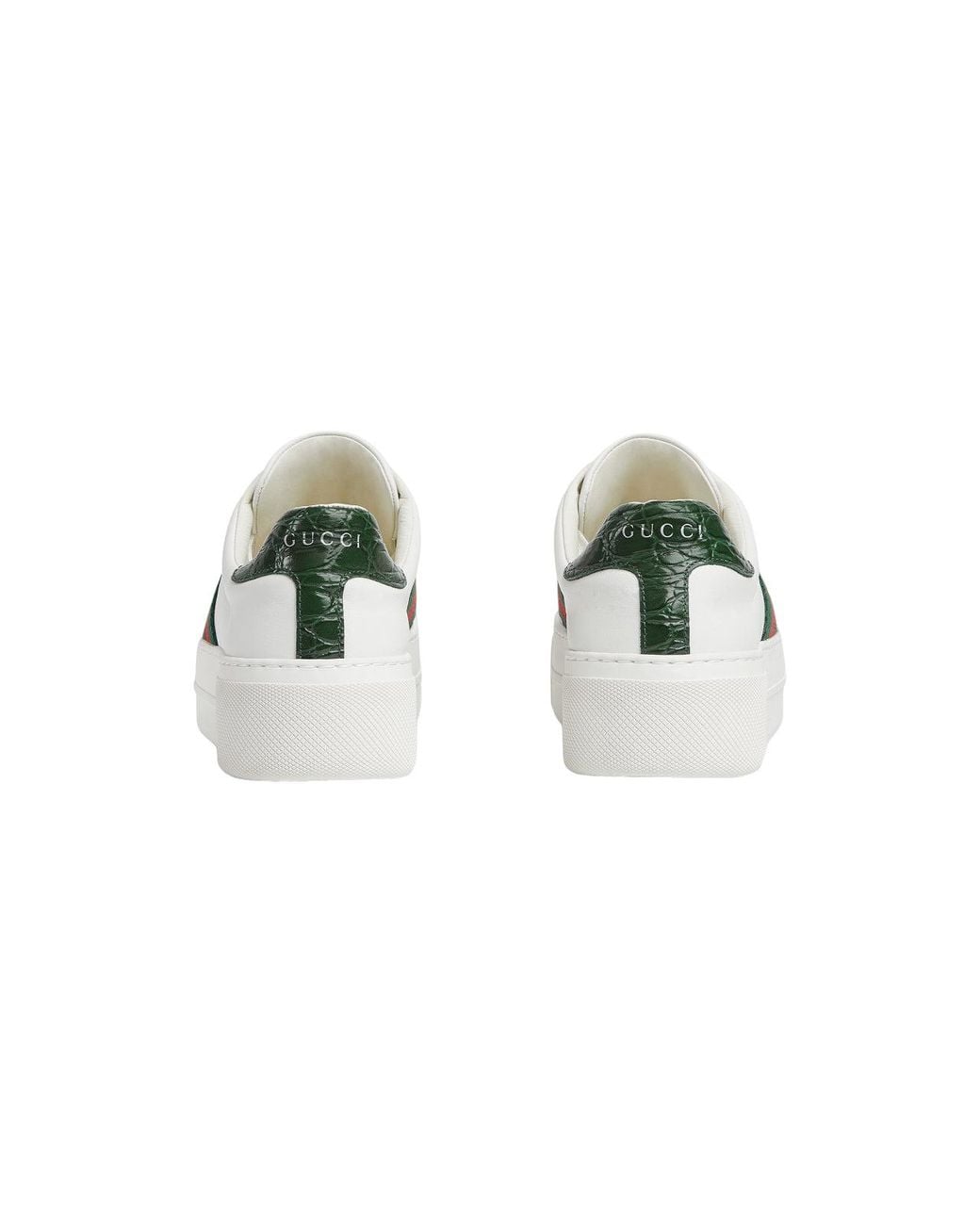 Gucci White (Wmns) Ace Leather Platform
