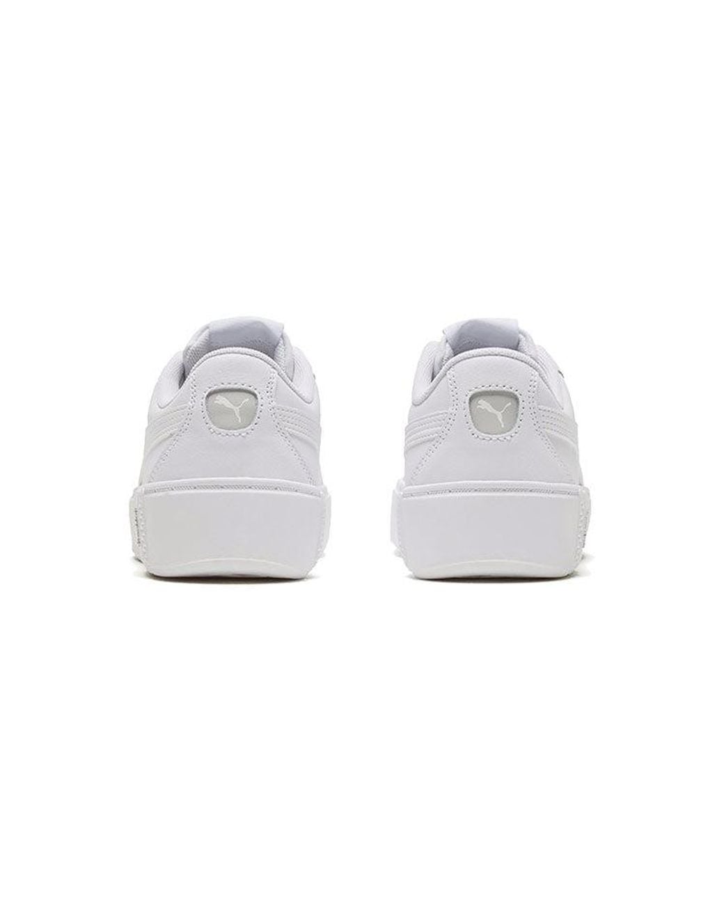 PUMA White (Wmns) Smash Platform V2 'Triple'