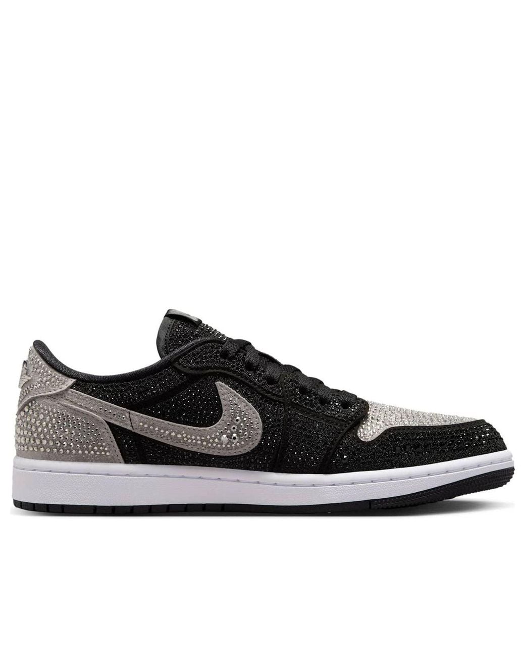 Nike Black (Wmns) 1 Retro Low Og X Swarovski 'Stealth'