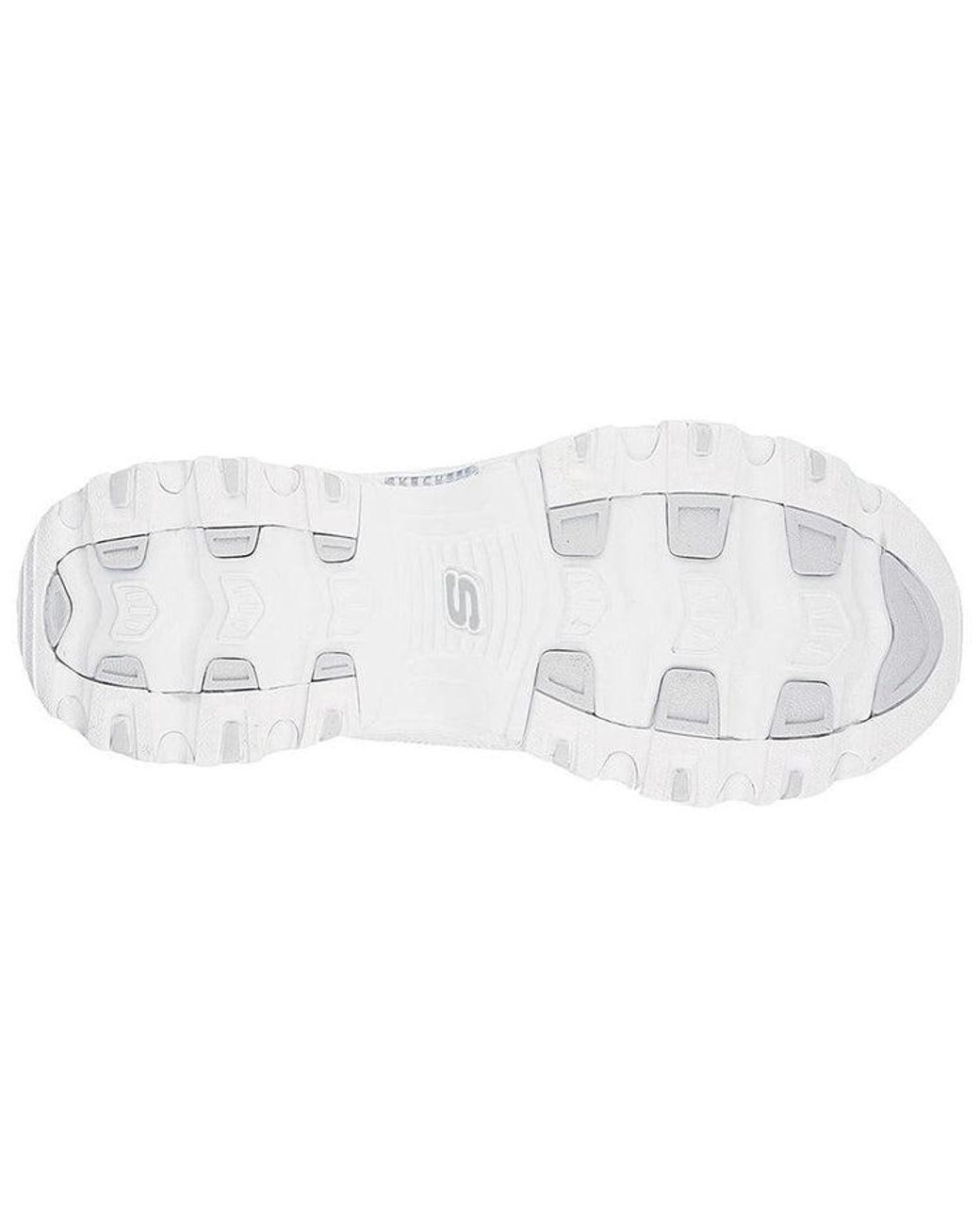 Skechers White D'Lites 1.0 Low-Top Running Shoes for men
