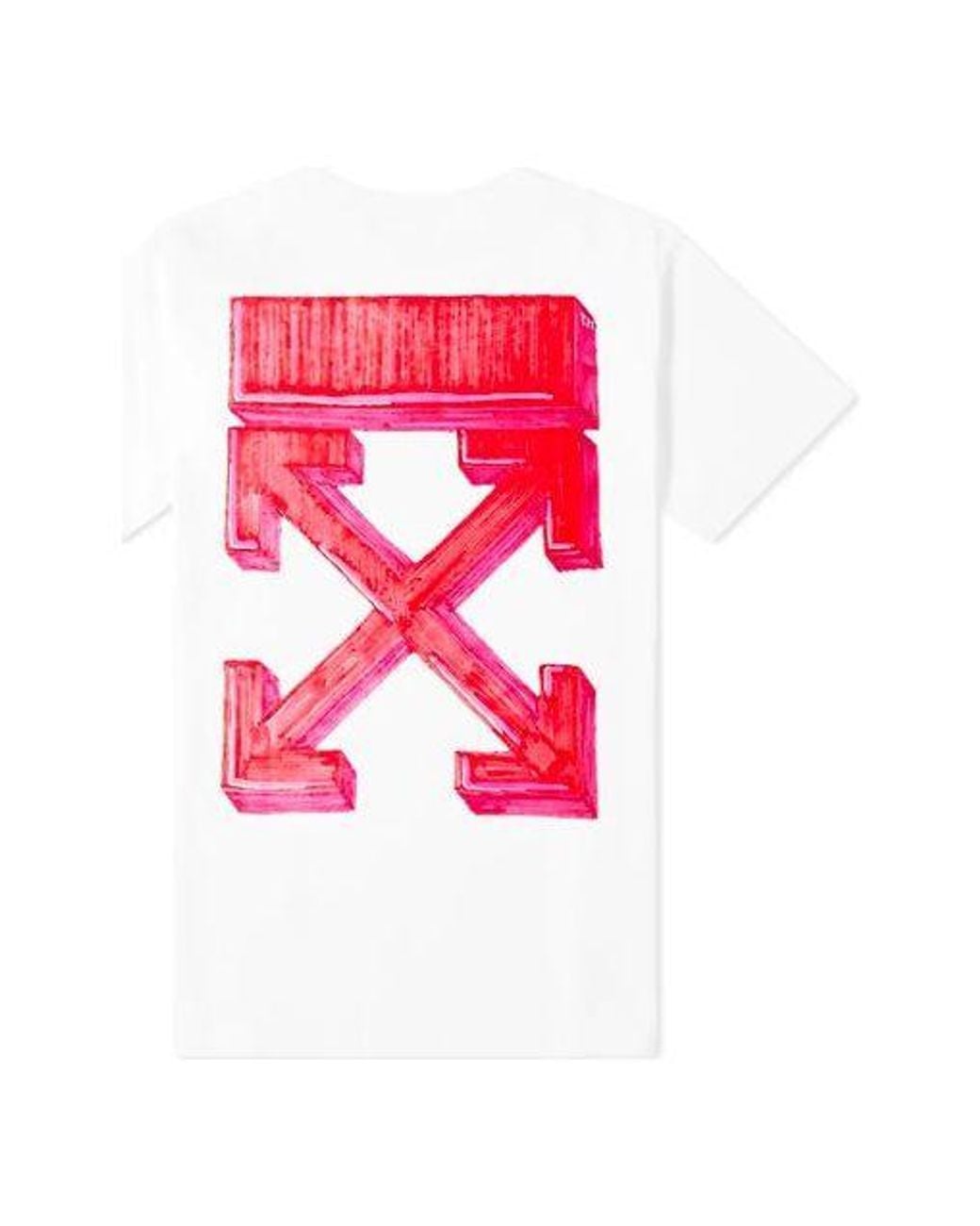Off-White c/o Virgil Abloh Red Fw20 Marker Arrow Arrow Printed for men