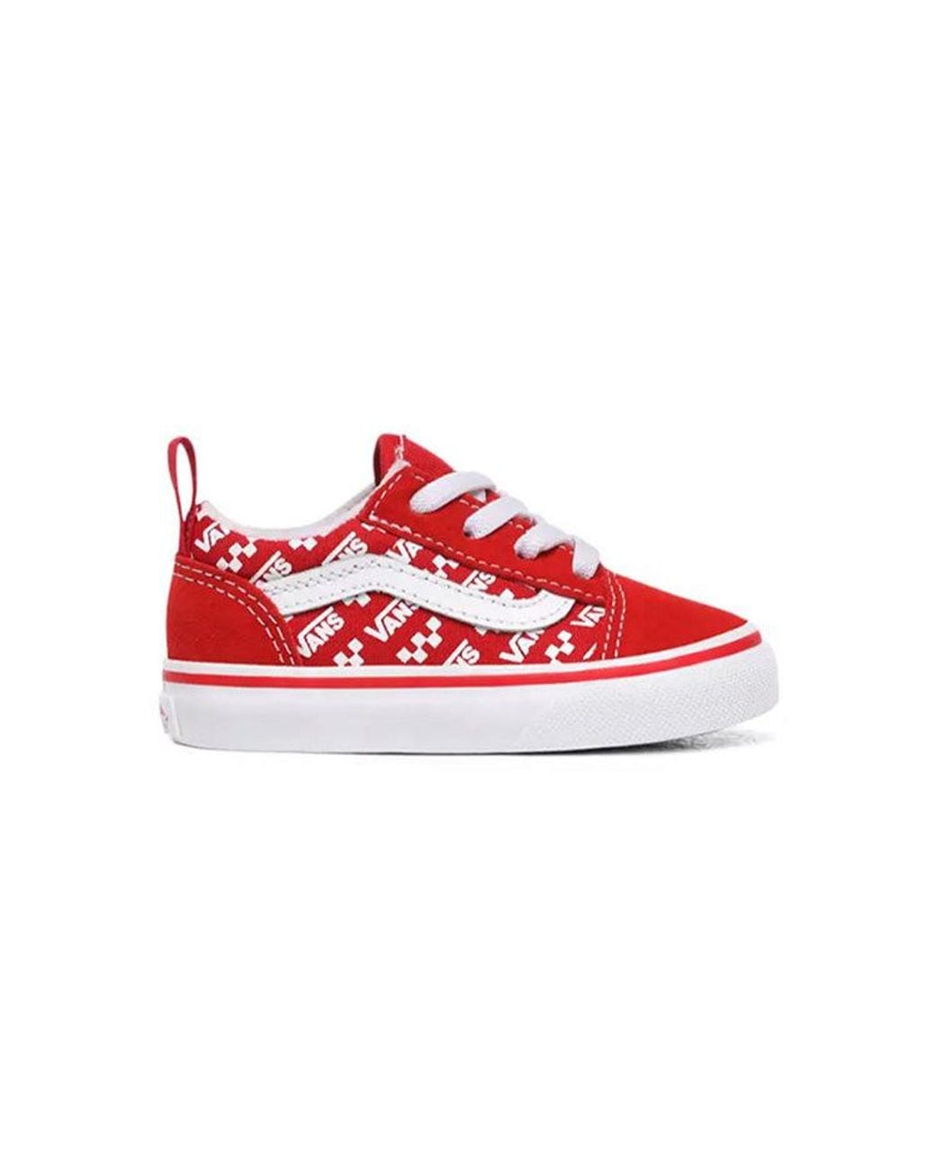 Vans Red Logo Repeat Elastic Lace Old Skool for men