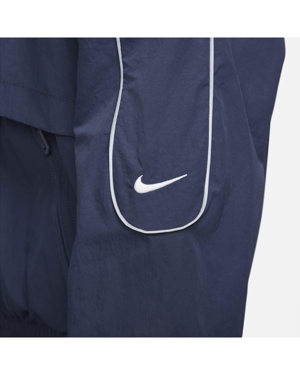 Nike Blue Sportswear Solo Swoosh Woven Track Jacket for men