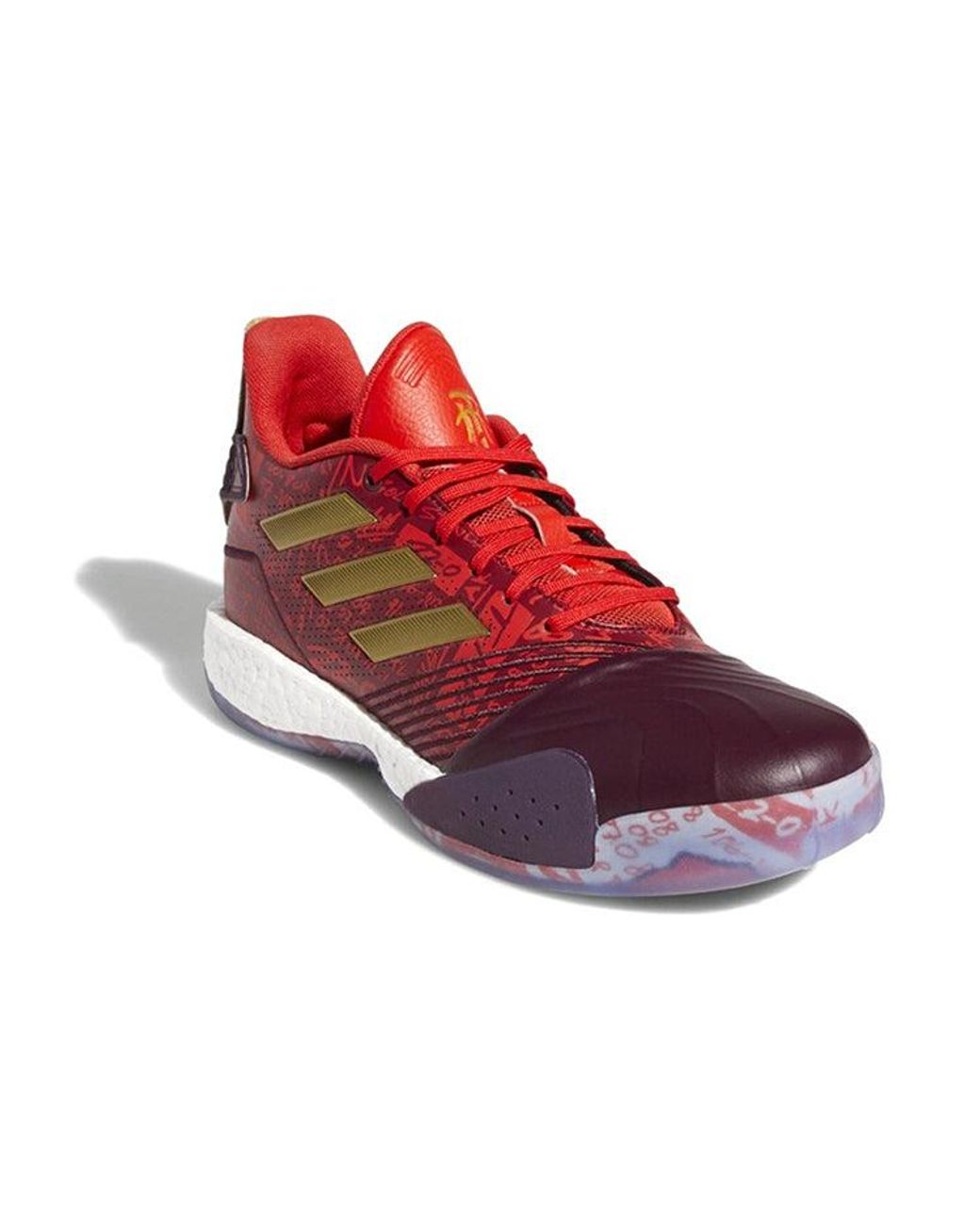 Adidas Red T-Mac Millenium 'Stat Lines' for men
