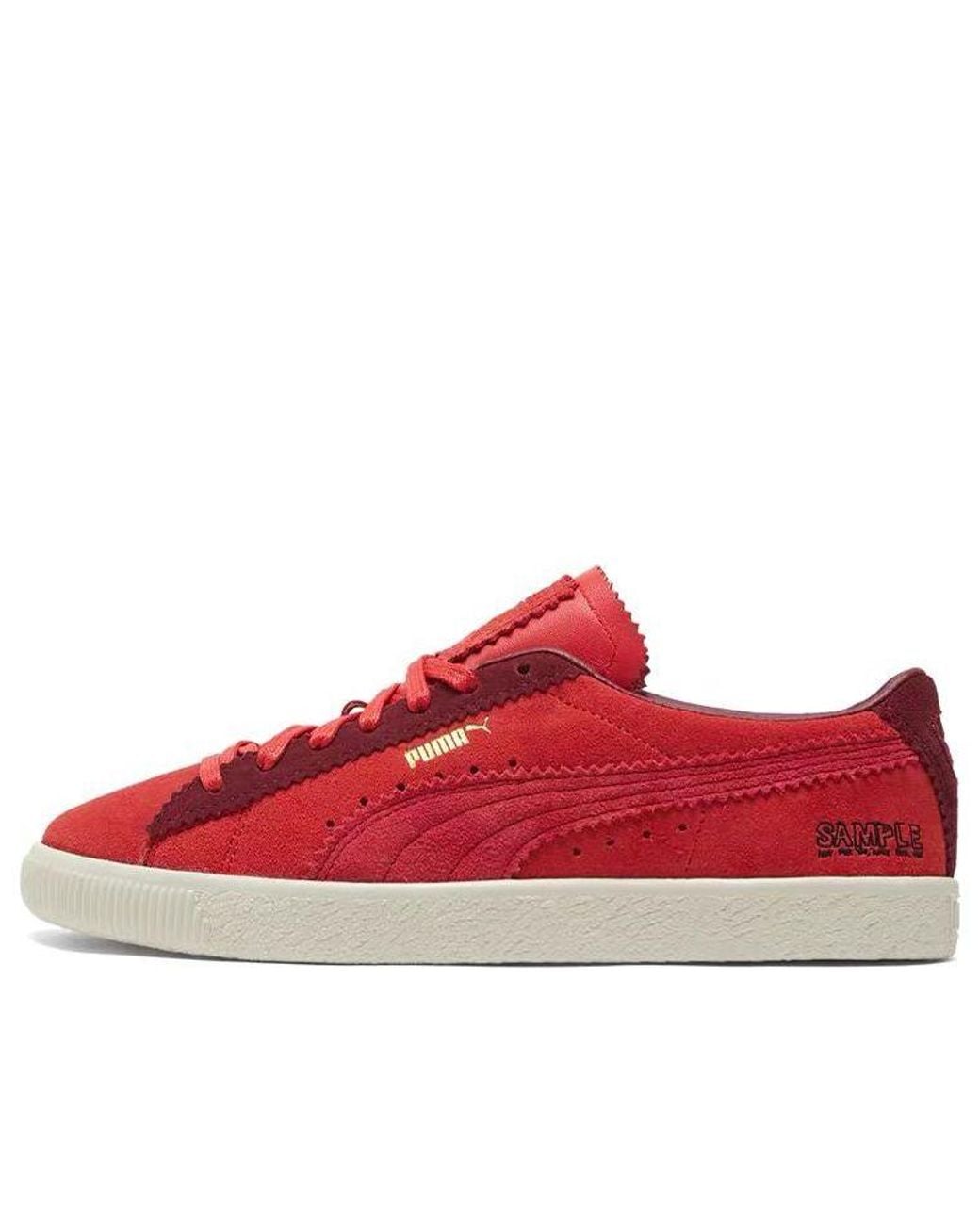PUMA Red Michael Lau X Suede Vtg 'Poppy' for men