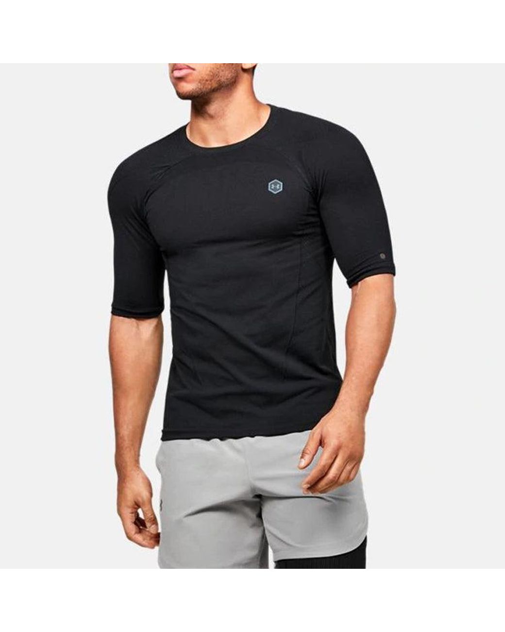 Under Armour Black Rush Seamless Short Sleeve for men
