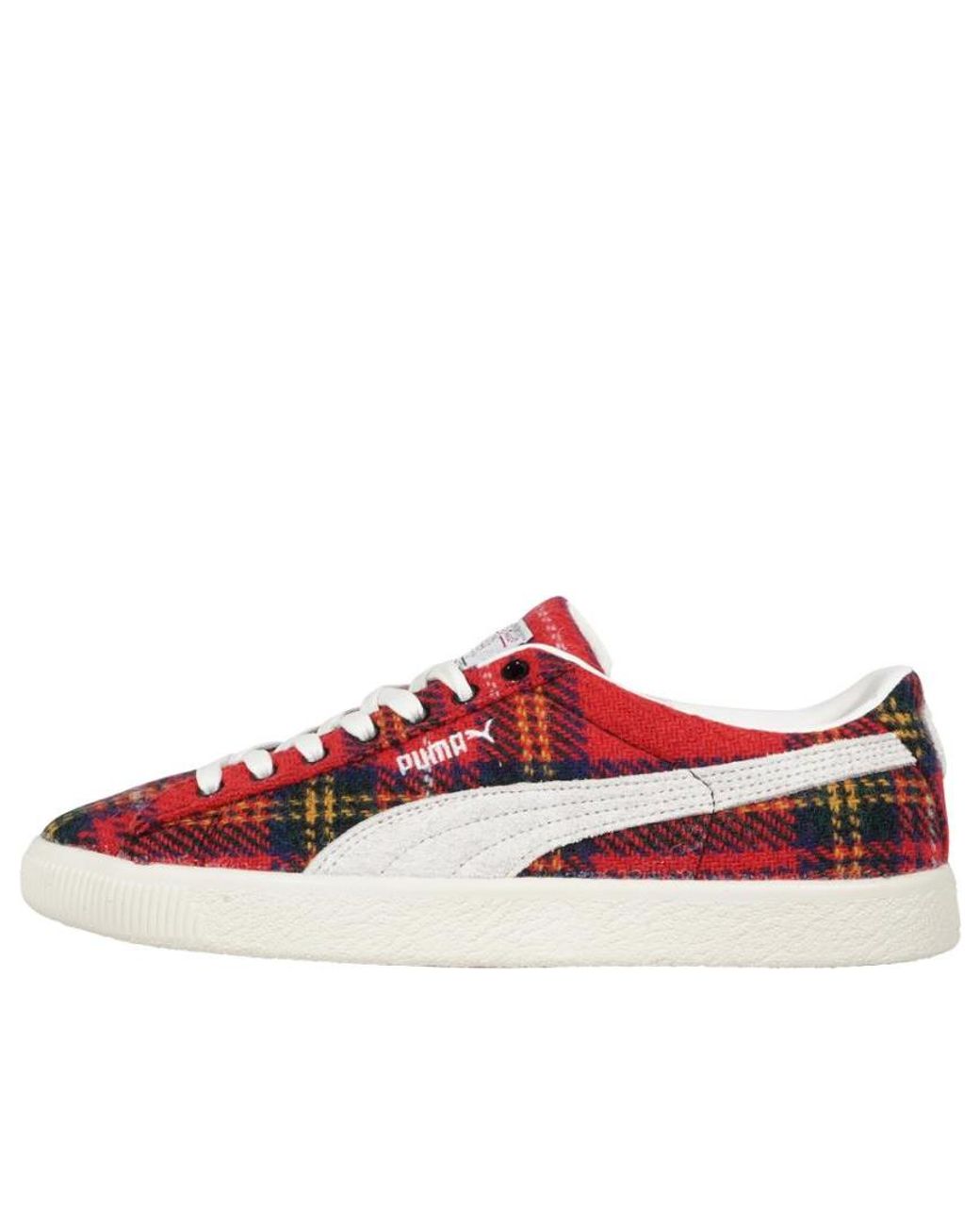 PUMA Red X Harris Tweed Suede Vintage 'Tartan' for men