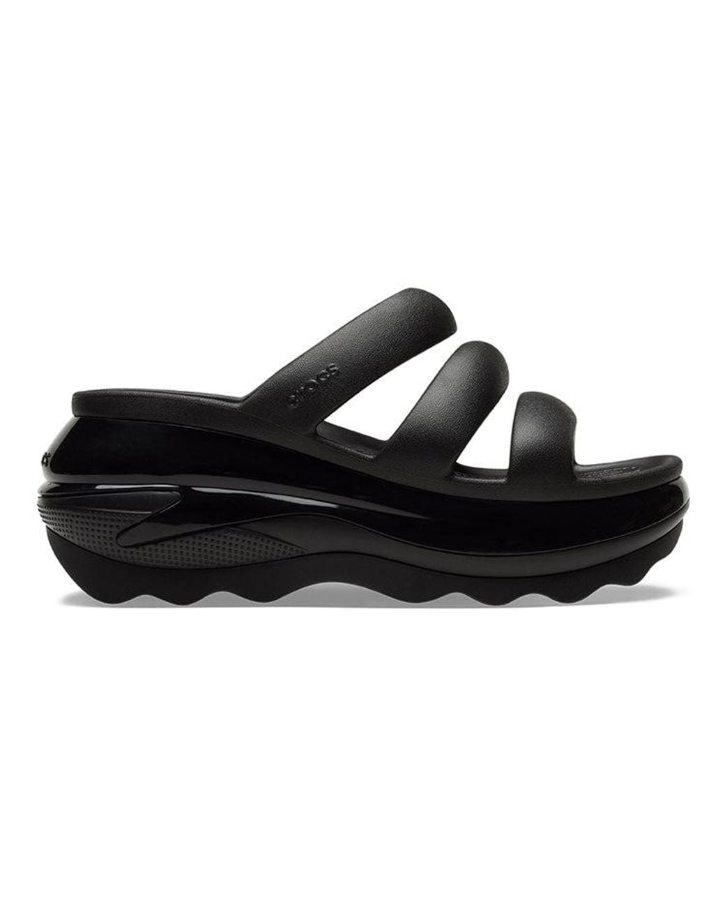 CROCSTM Black Mega Crush Triple Strap for men