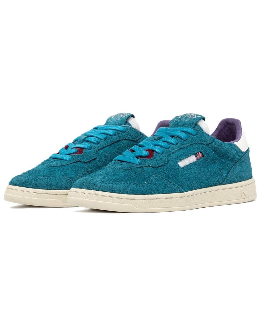 Autry Blue (Wmns) New Flat Low Suede 'Zafiro And Alyssum'