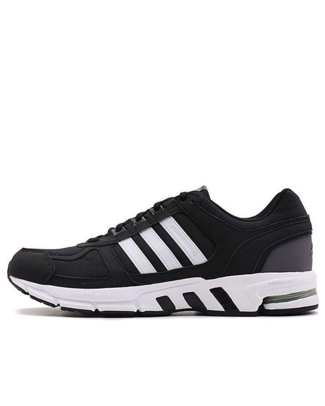Adidas Black Equipment 10 Wear-Resistant Shock Absorption Low Tops Sports for men