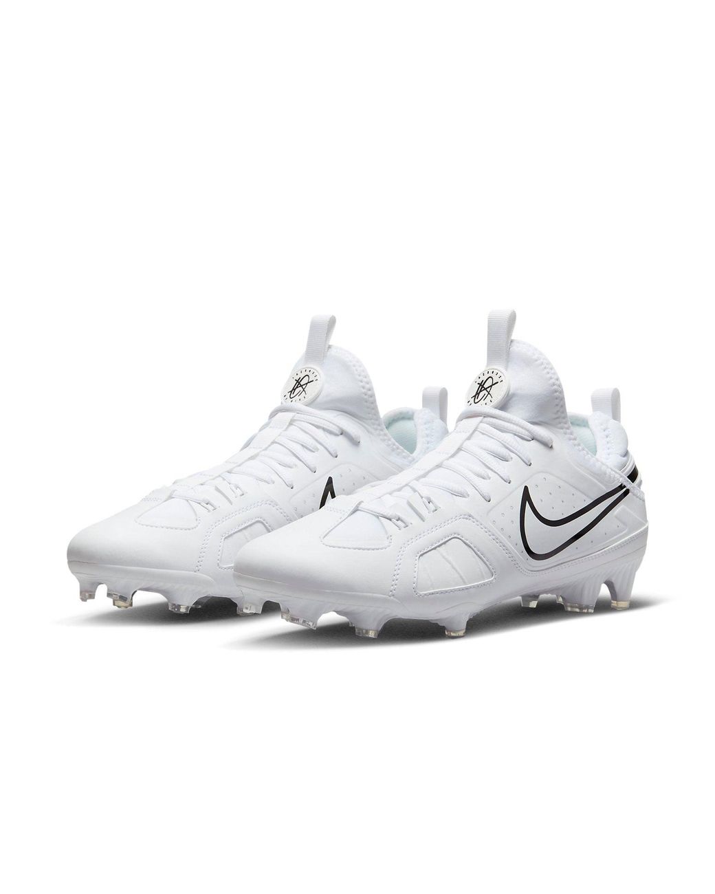 Nike White Huarache 9 Varsity Lax Lacrosse Cleats for men