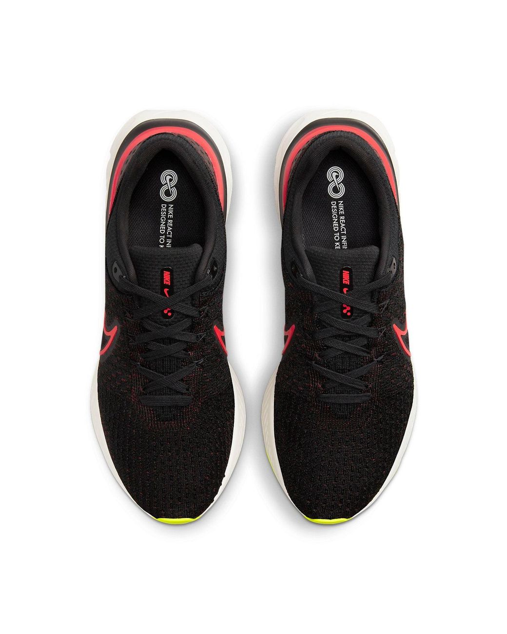 Nike Red React Infinity Run Flyknit 3 Siren' for men