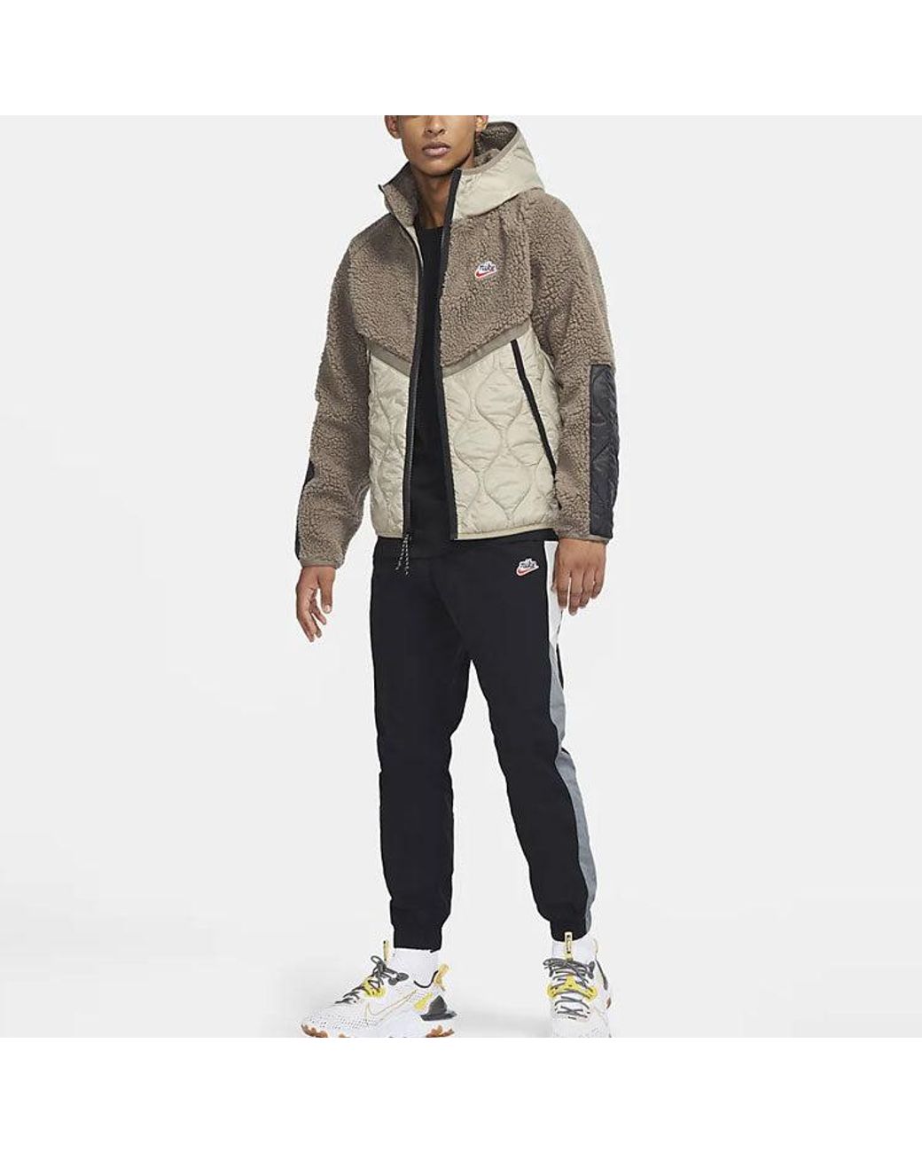 Nike Brown Sportswear Hooded Fleece Jacket for men