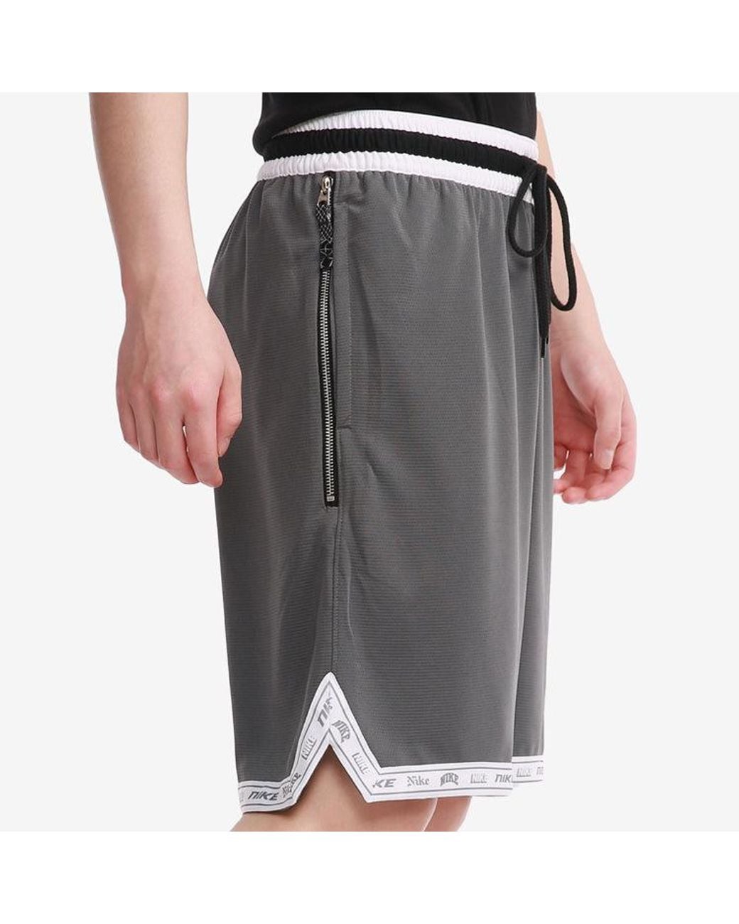 Nike Gray Dri-Fit Dna Athleisure Casual Sports Basketball Knit Shorts Dark for men