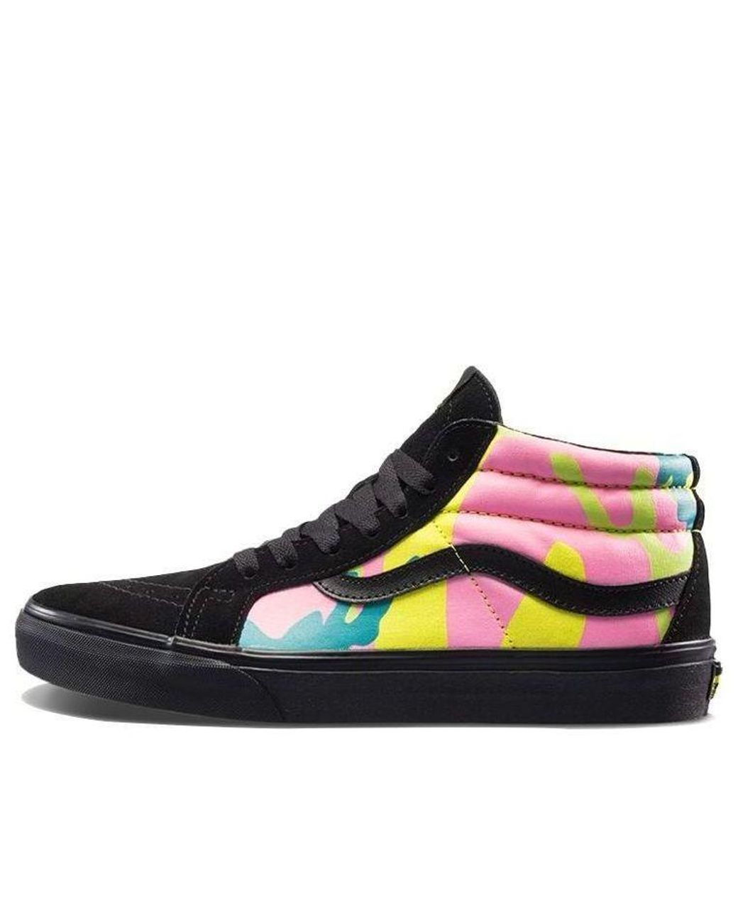 Vans Black Sk8-Mid Reissue 'Neon Camo' for men