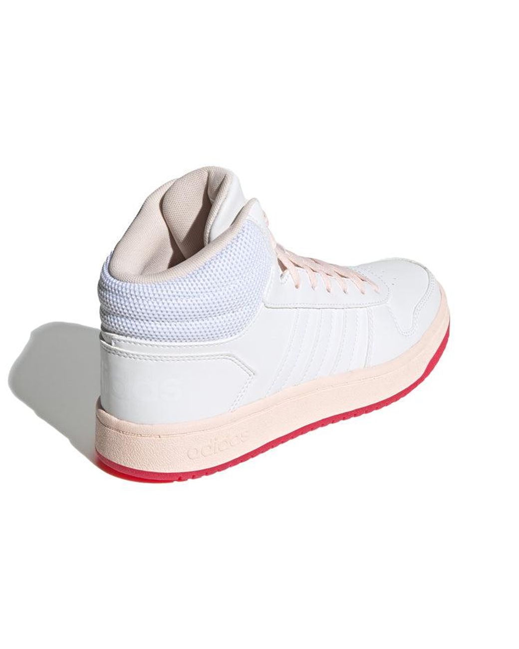 Adidas White (Wmns) Hoops 2.0 Mid Power'