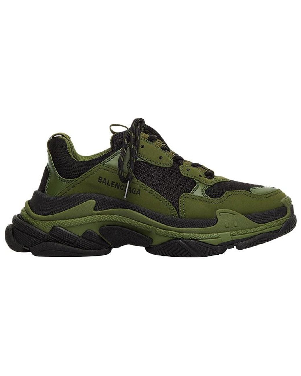 Balenciaga Green Triple S Sneaker Khaki' for men