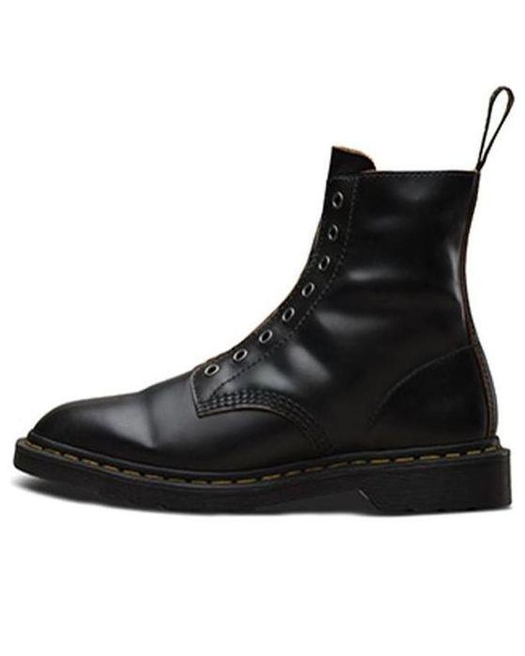 Dr. Martens Black 1460 Laceless Martin Boots Couple Style for men