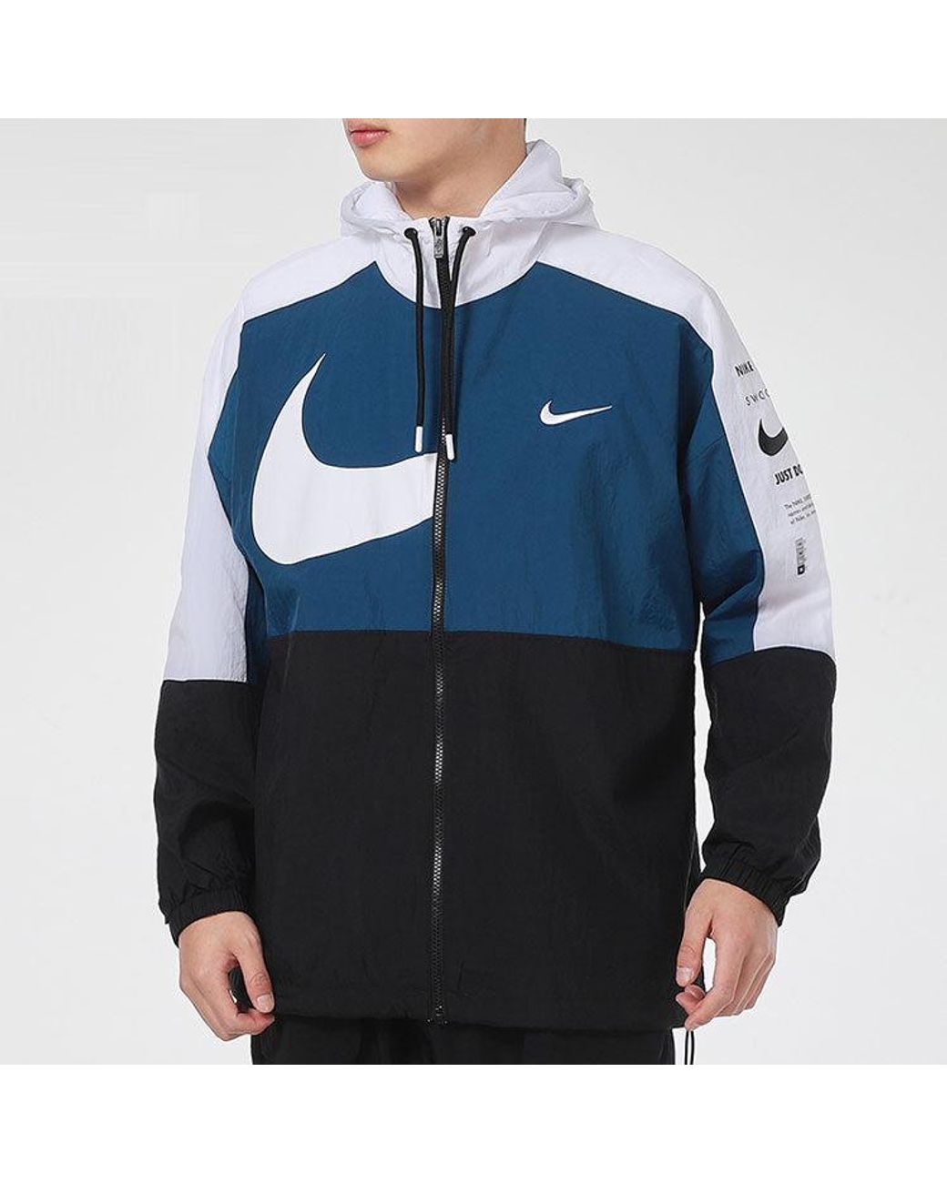 swoosh jacket woven