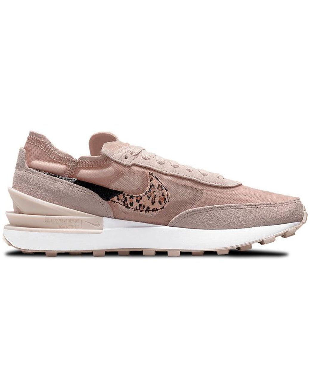 Nike Waffle One Running Shoes Pink/leopard | Lyst
