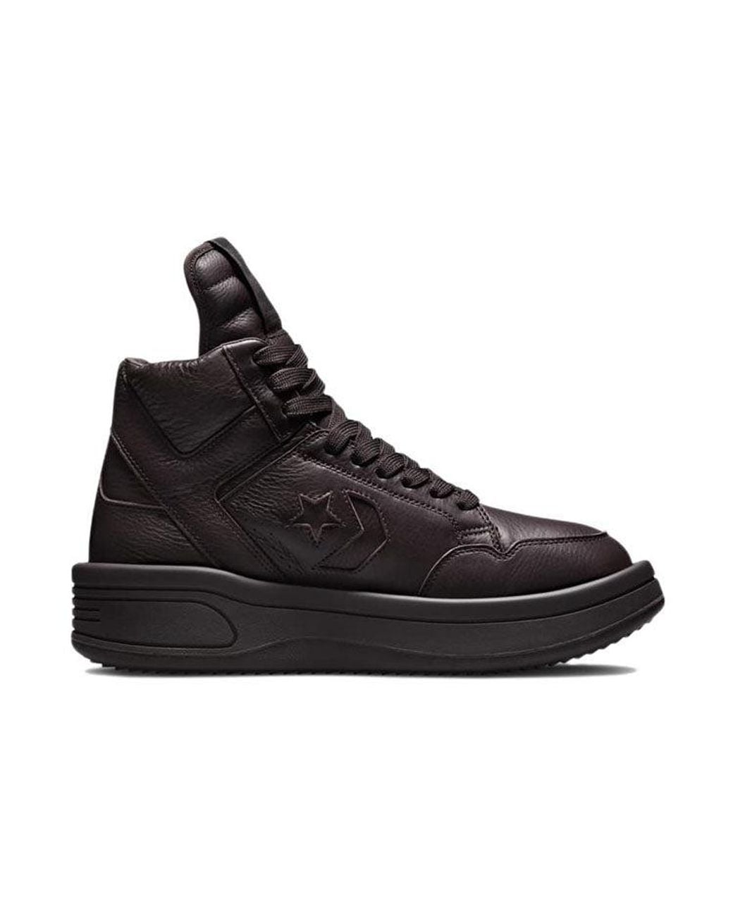 Converse Black Rick Owens X Turbowpn Mid 'Clay' for men