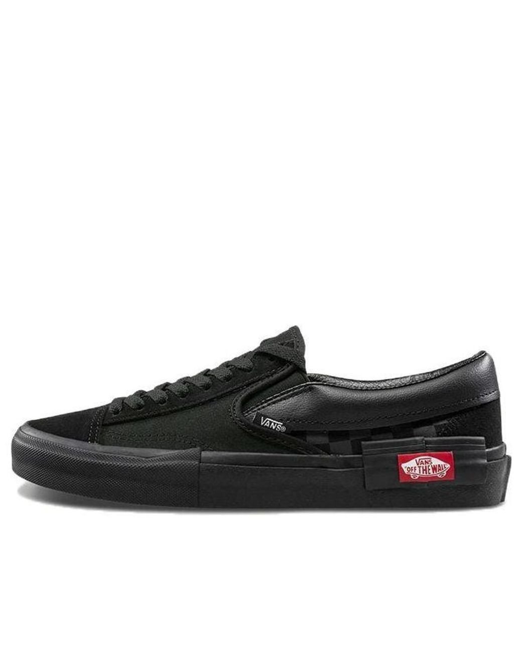 Vans slip top on cap white