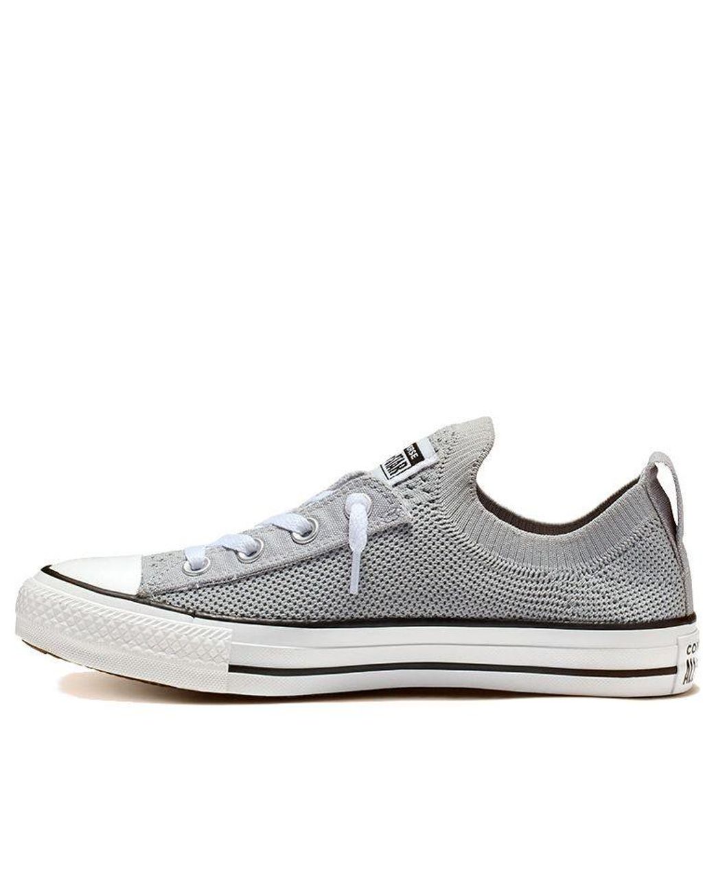 Converse Chuck Taylor All Star Shoreline Knit Slip Low Top Grey in White |  Lyst