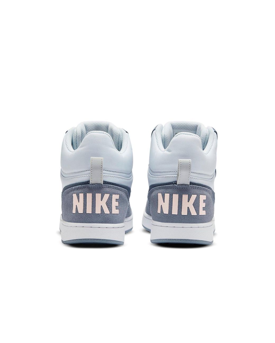 Nike Blue (Wmns) Court Borough Mid Premium 'Pure Platinum'