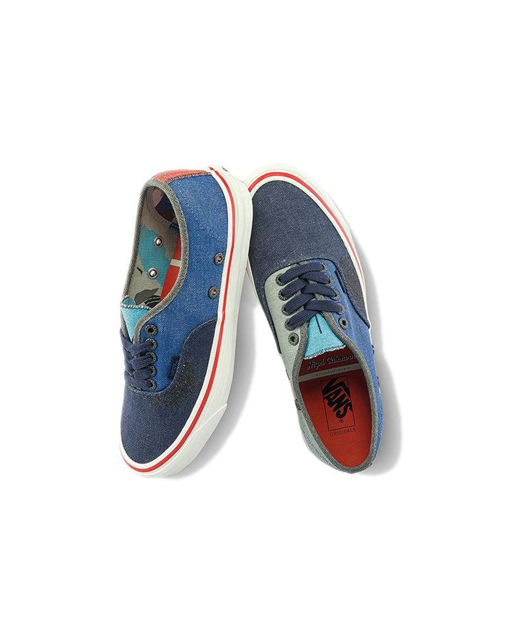 Vans Blue Nigel Cabourn X Og Authentic Lx 'Crazy Mix' for men