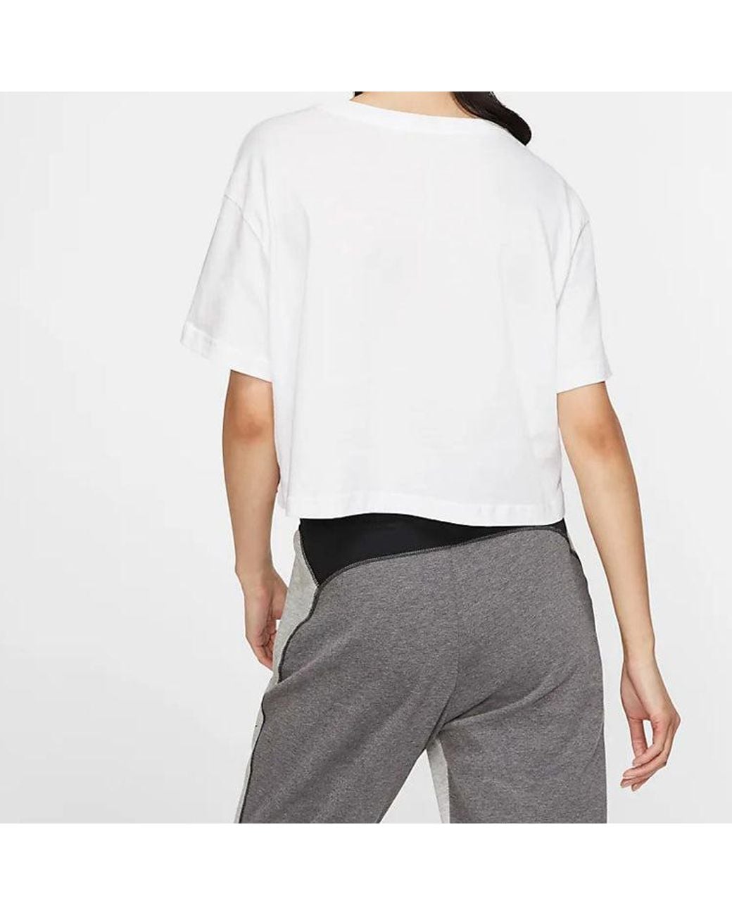 Nike White (Wmns) Nsw Rebel Crop Short Sleeve