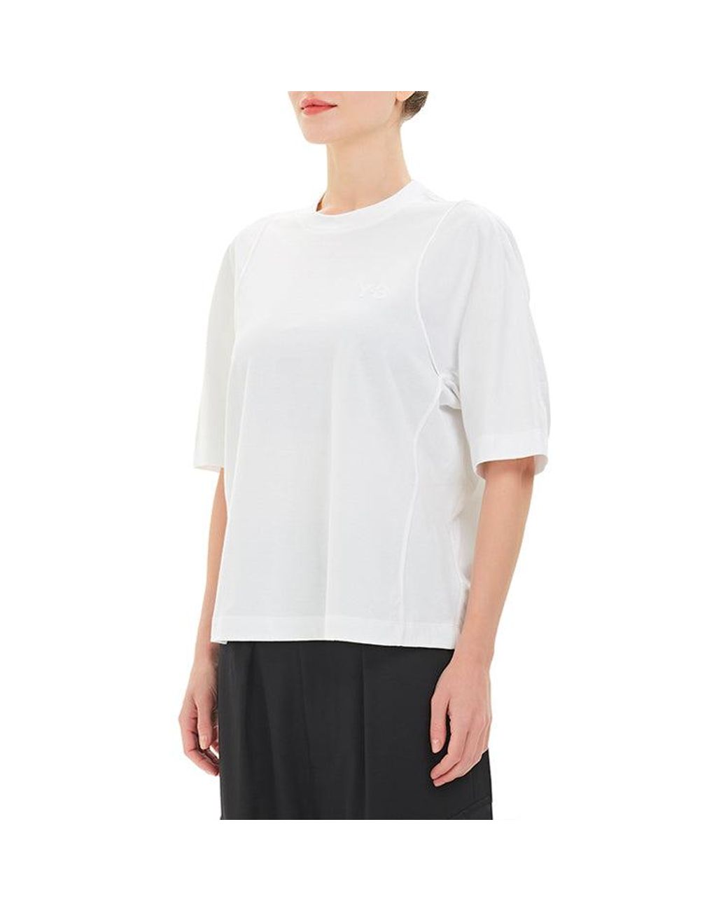 Adidas White (Wmns) Y-3 Ss21 Loose Round Neck Short Sleeve